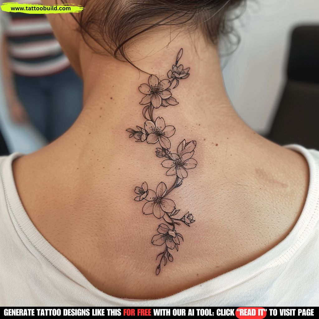 small female front neck tattoo 0039