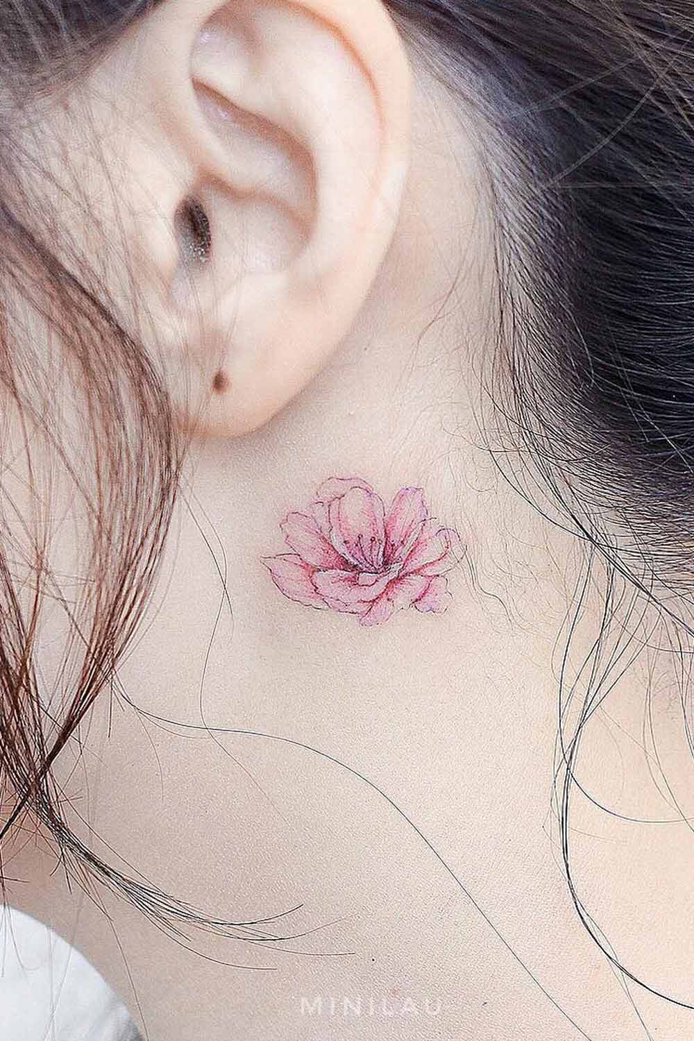 small female front neck tattoo 0054