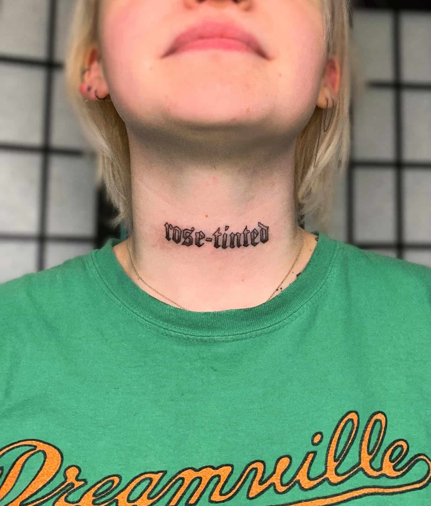 small female front neck tattoo 0058