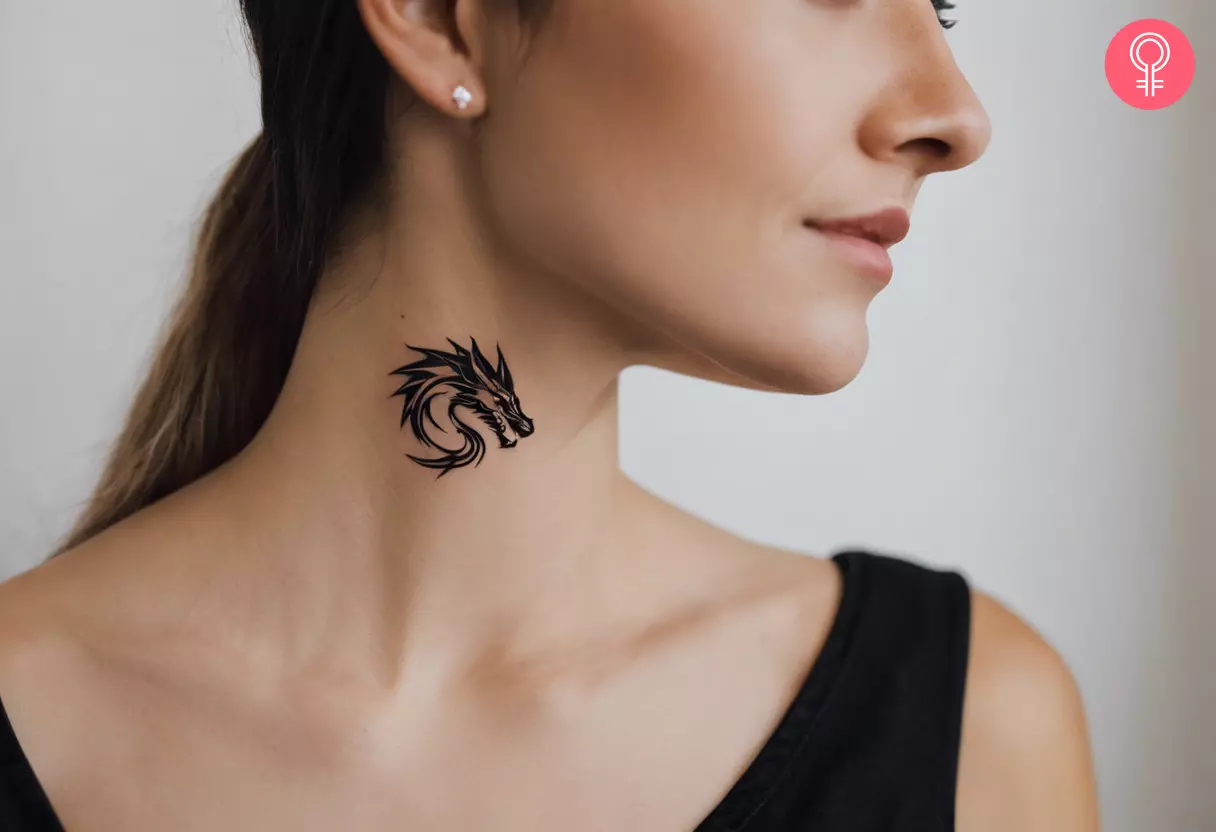 small female front neck tattoo 0084