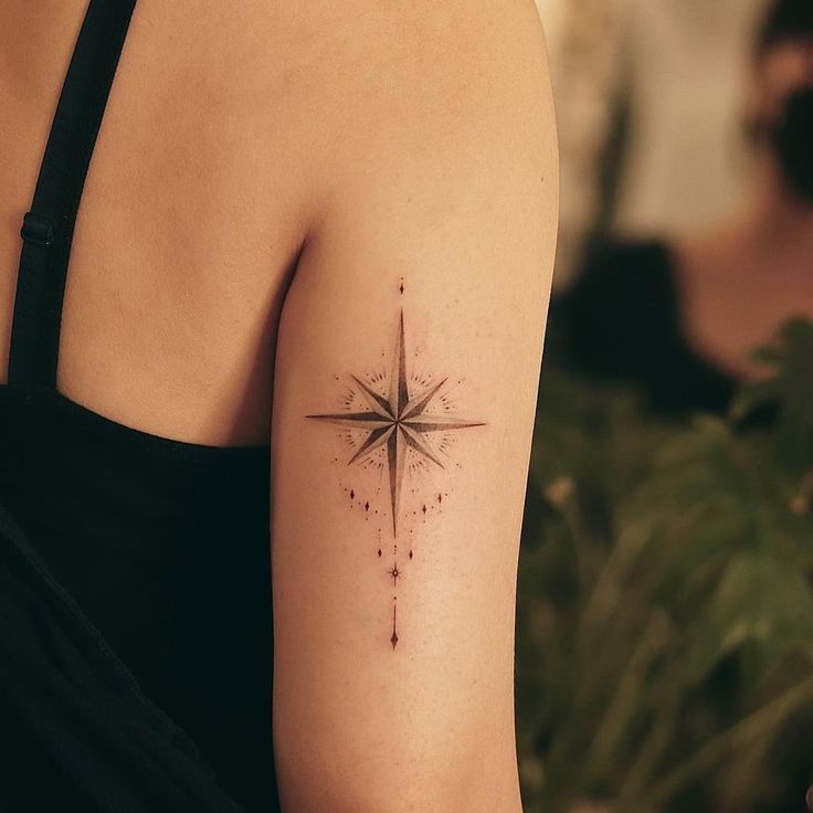 small feminine compass tattoo designs