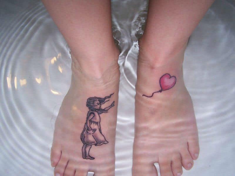 small foot tattoo 0022