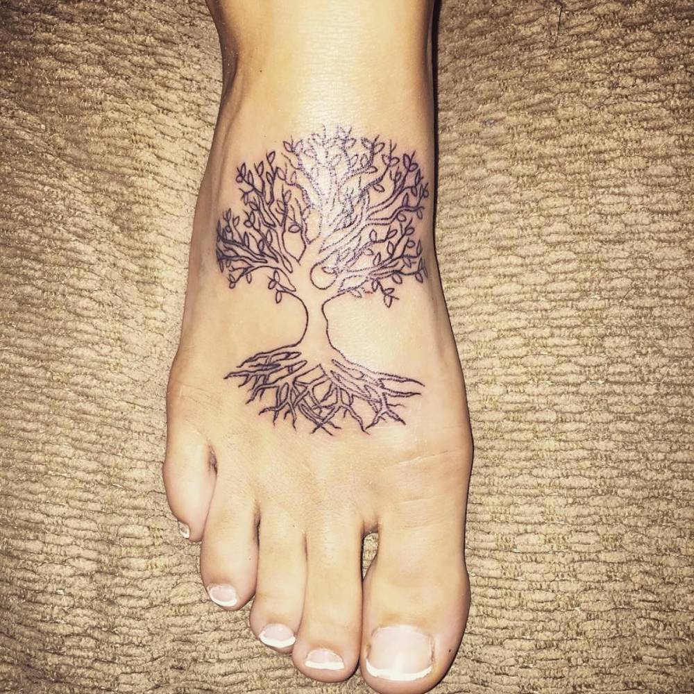 small foot tattoo 0035