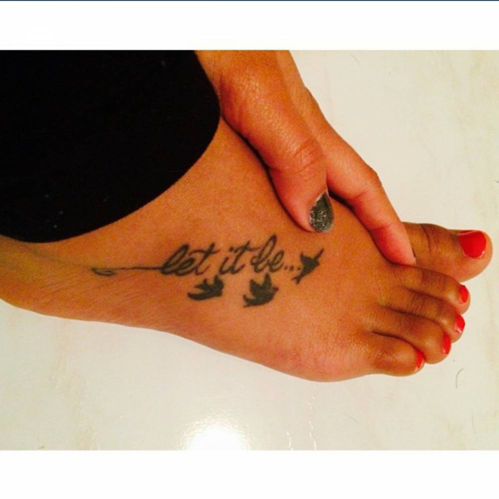 small foot tattoo 0069