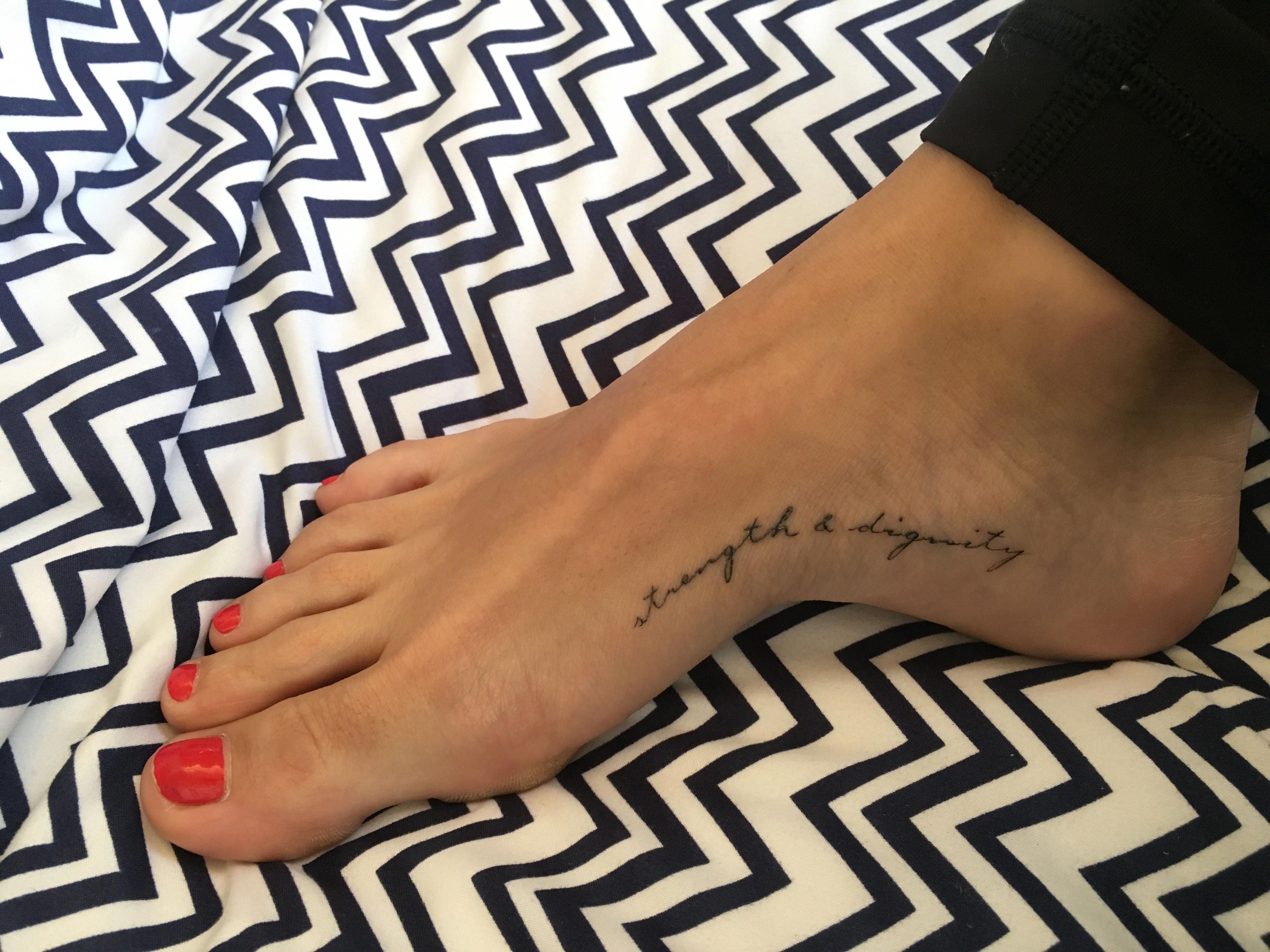 small foot tattoo 0078