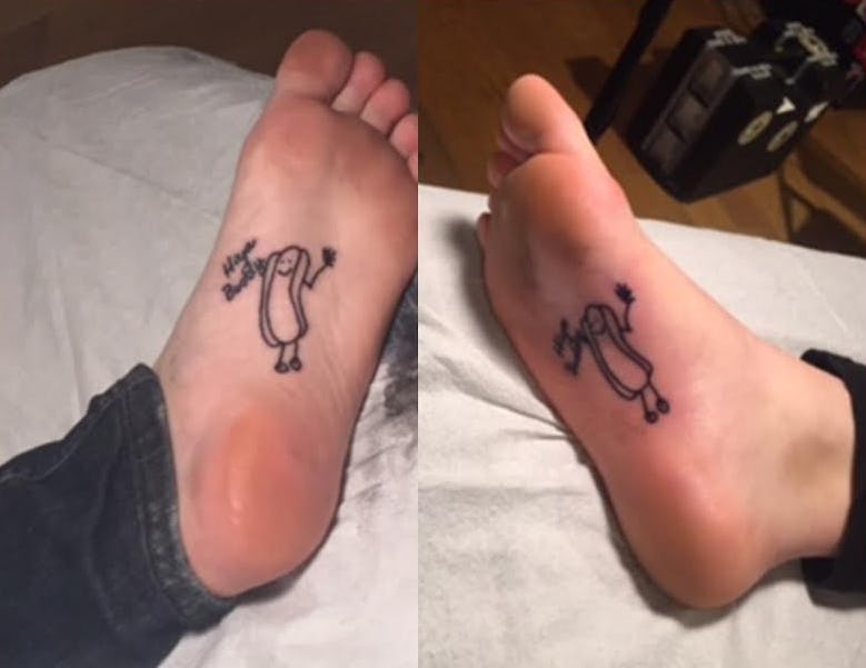 small foot tattoo 0080