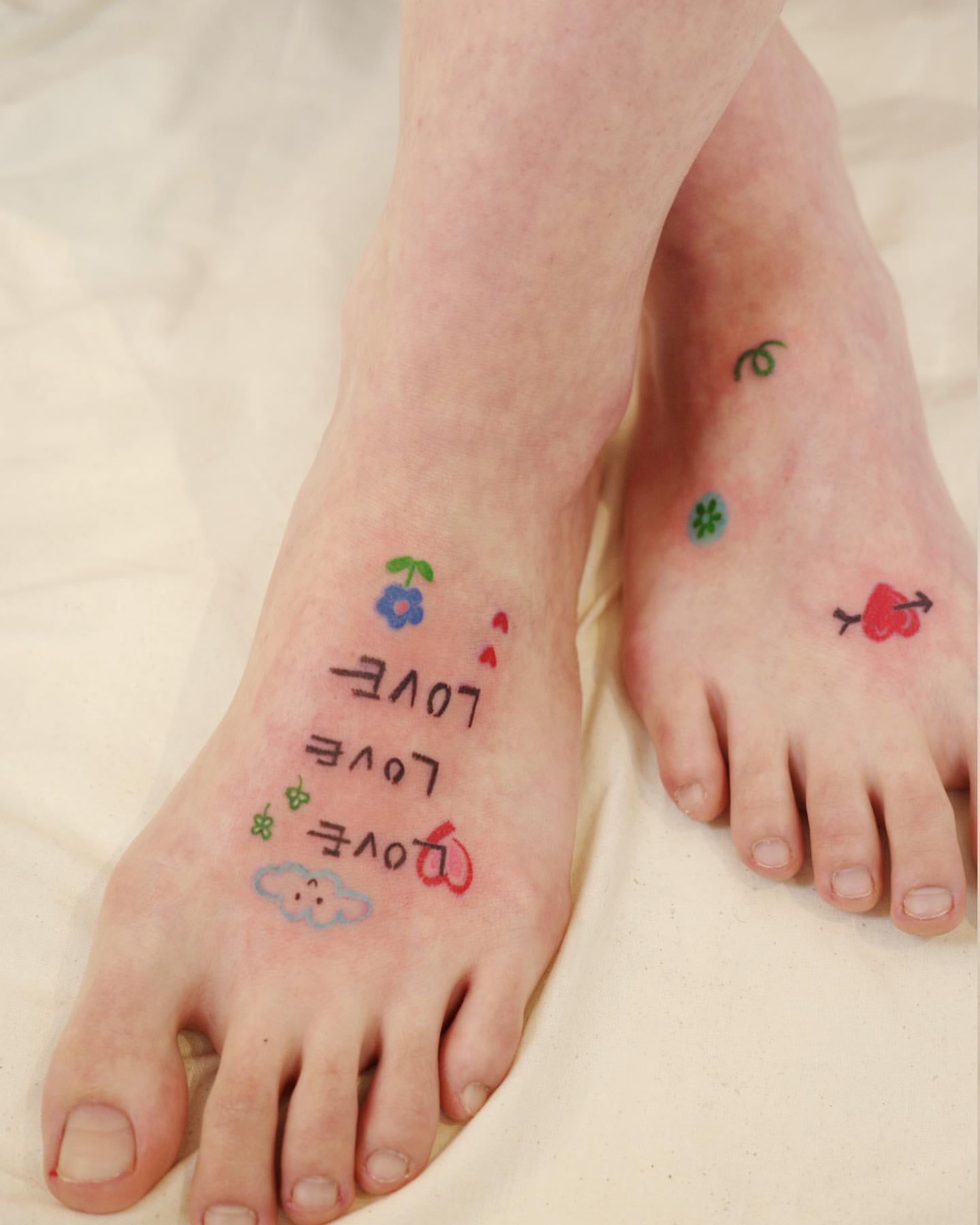 small foot tattoo 0082