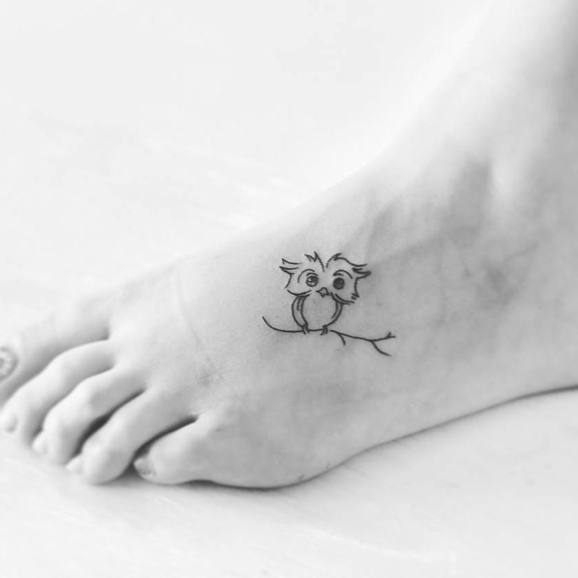 small foot tattoo 0086