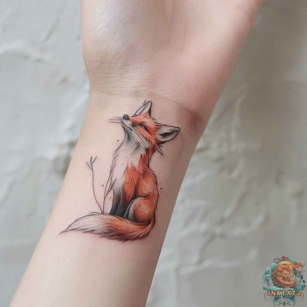 small fox tattoo placements