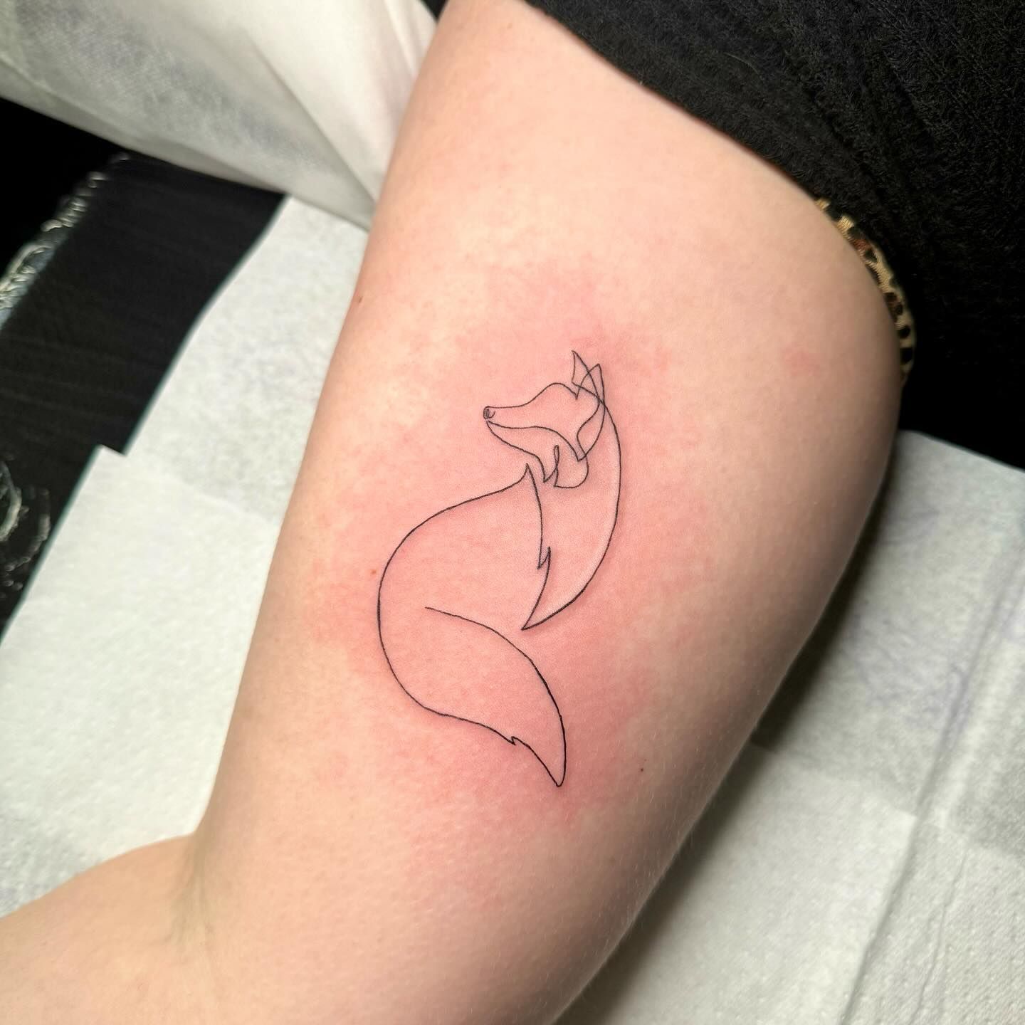 small fox tattoo 0014