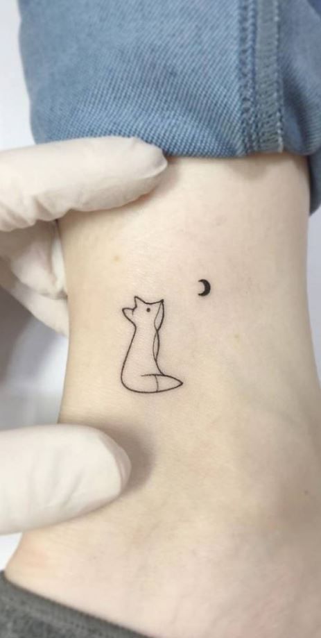 small fox tattoo 0016