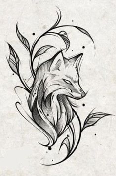 small fox tattoo 0020