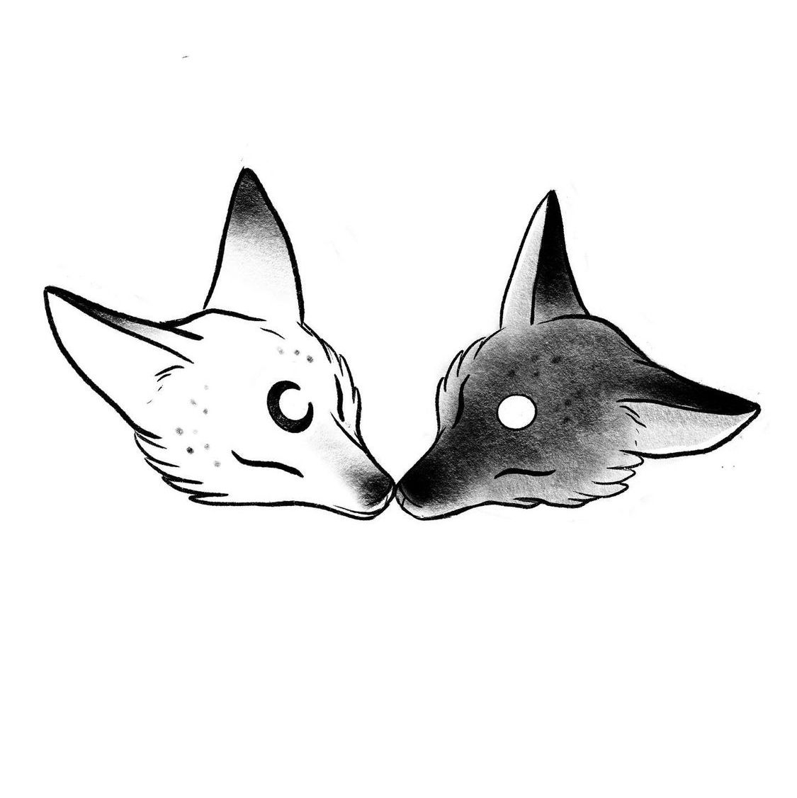 small fox tattoo 0022