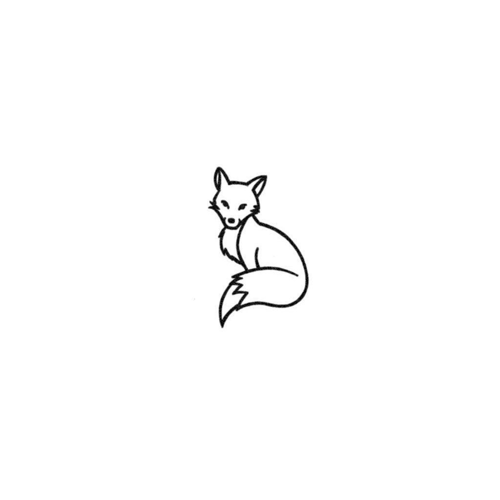 small fox tattoo 0025