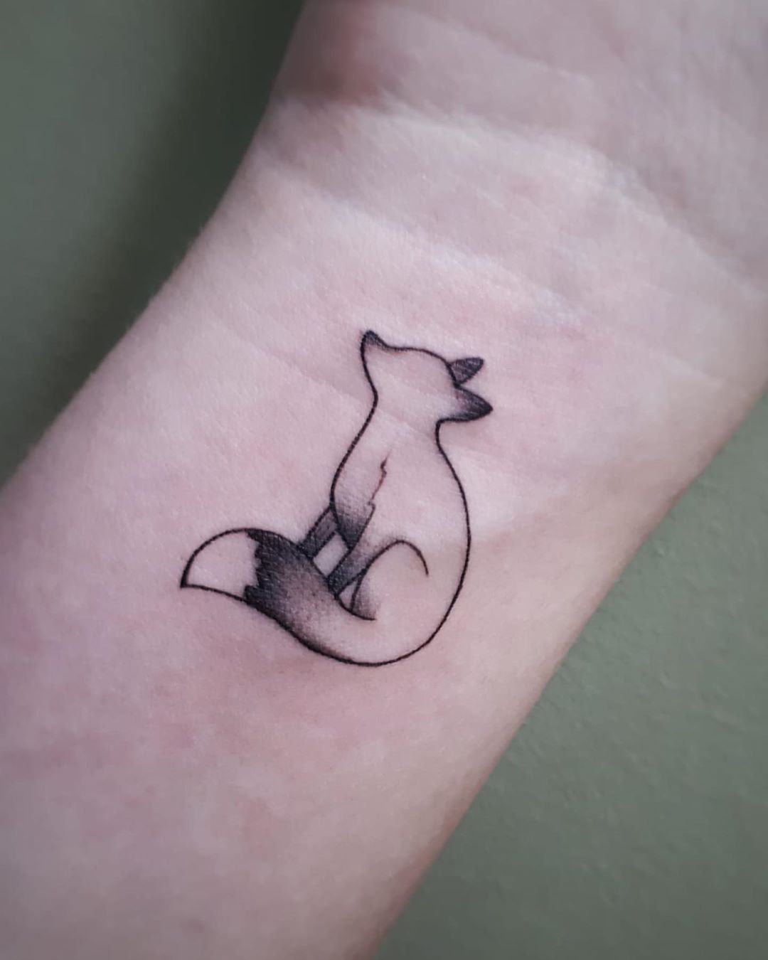 small fox tattoo 0026