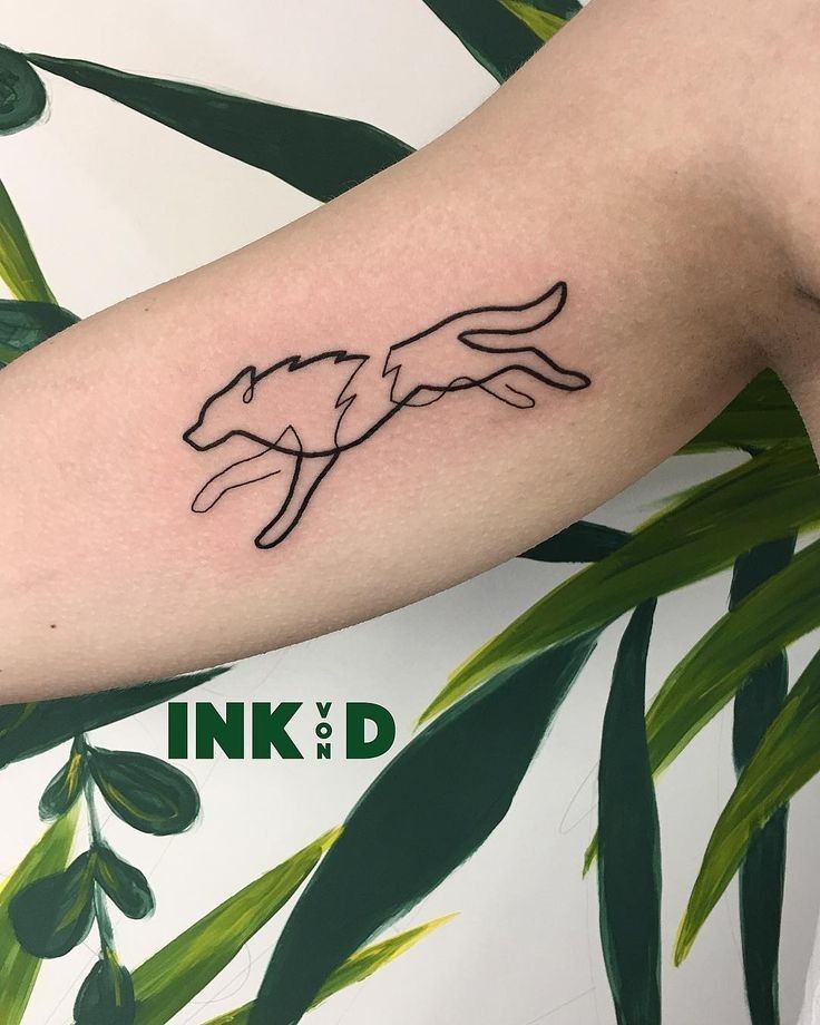 small fox tattoo 0036