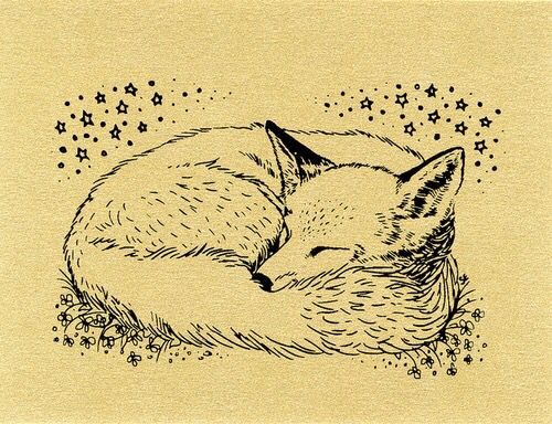 small fox tattoo 0037