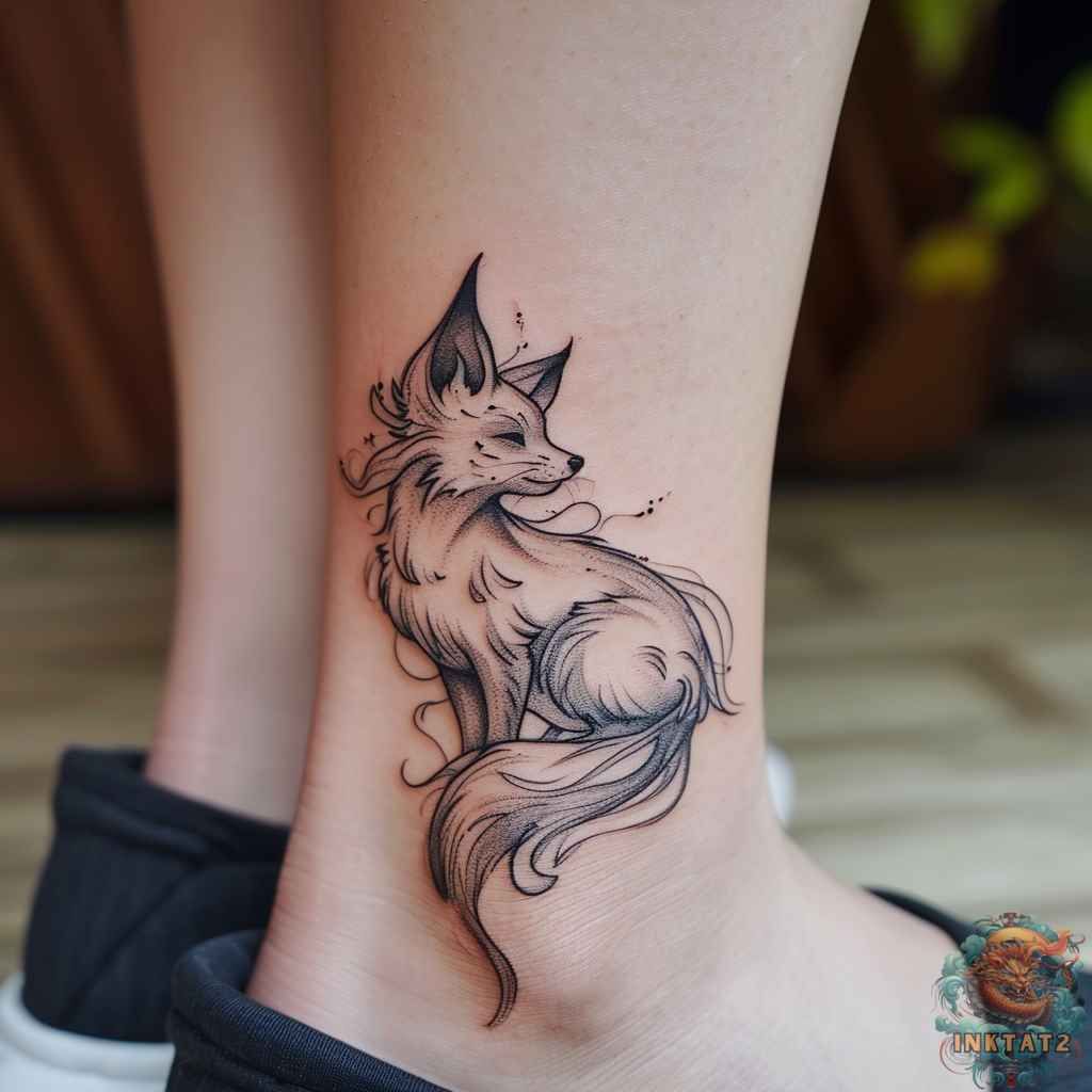 small fox tattoo 0038