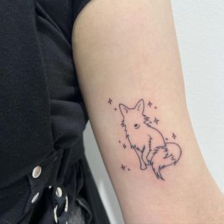 small fox tattoo 0042