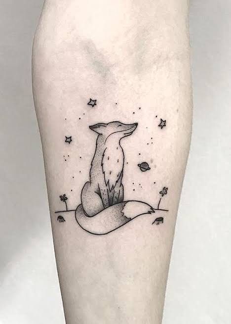 small fox tattoo 0045