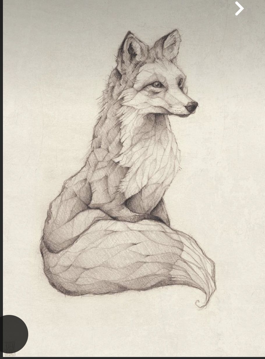 small fox tattoo 0056