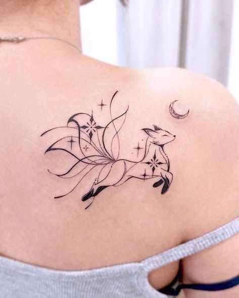 small fox tattoo 0066