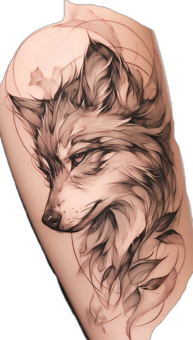 small fox tattoo 0067