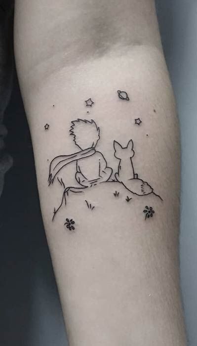 small fox tattoo 0075