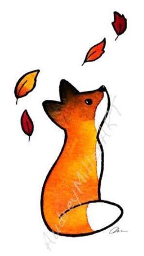 small fox tattoo 0083