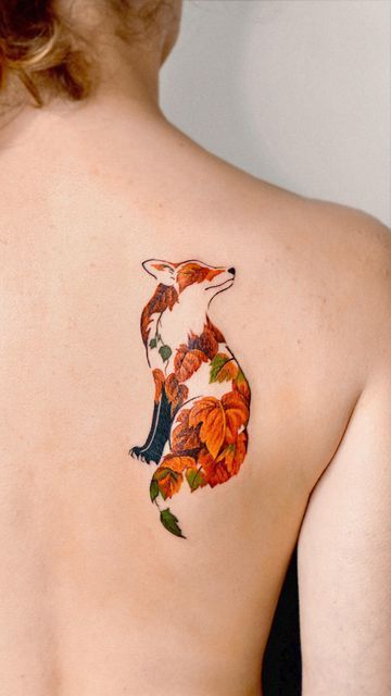 small fox tattoo 0098