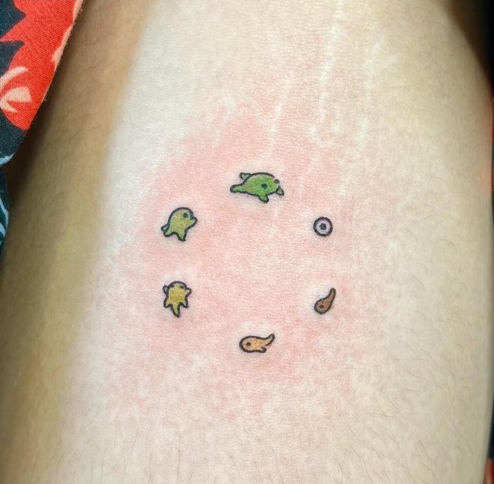 small frog tattoo 0011