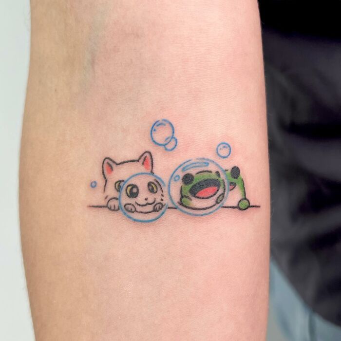 small frog tattoo 0025