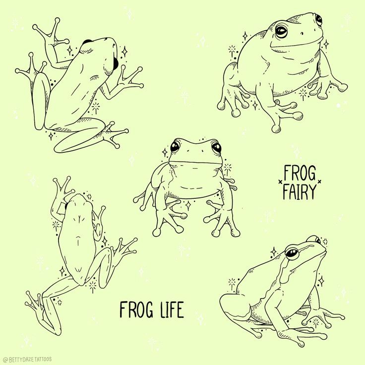 small frog tattoo 0032