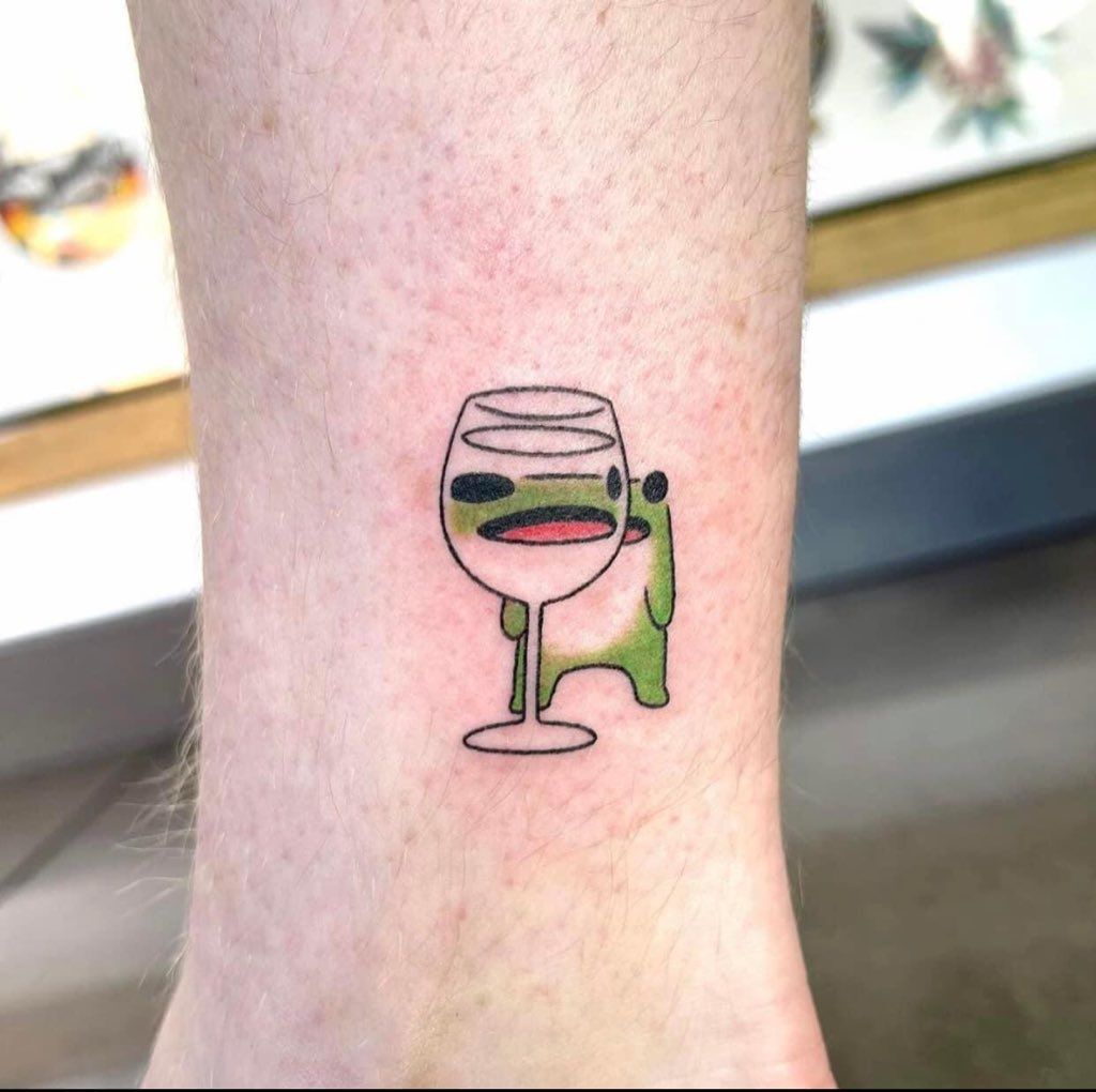 small frog tattoo 0041