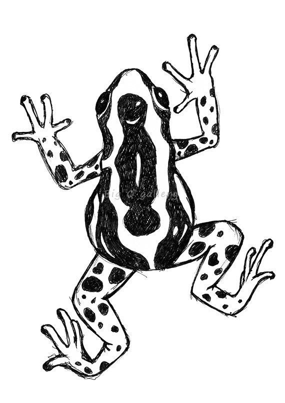 small frog tattoo 0044