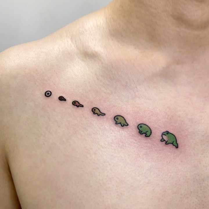 small frog tattoo 0057