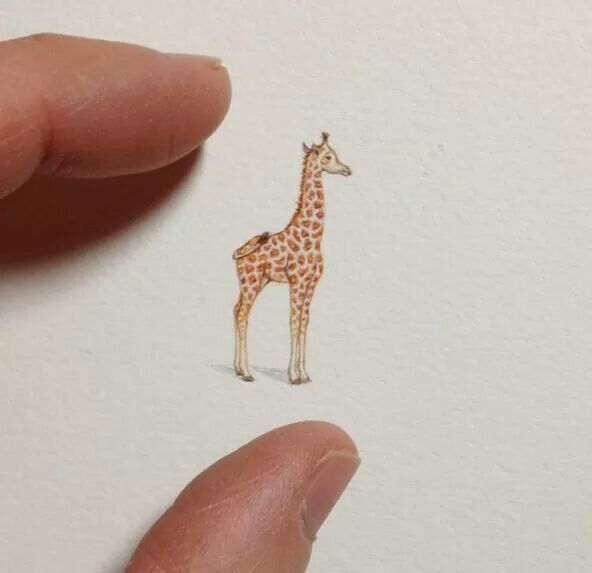 small giraffe tattoo 0079