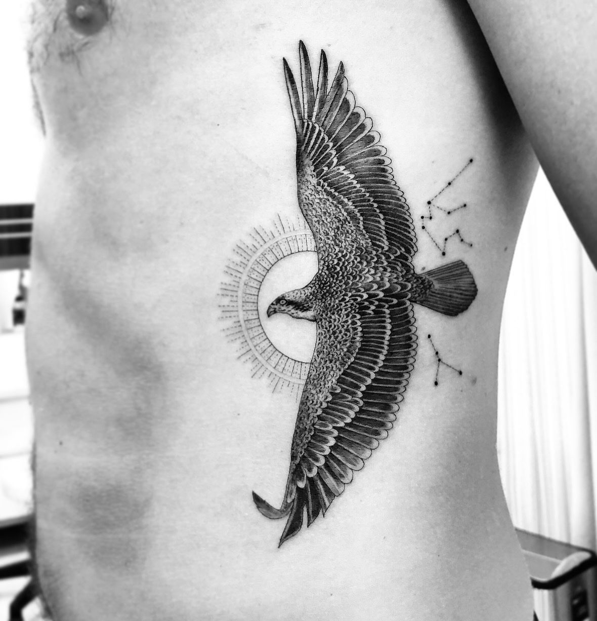 small hawk tattoo 0030