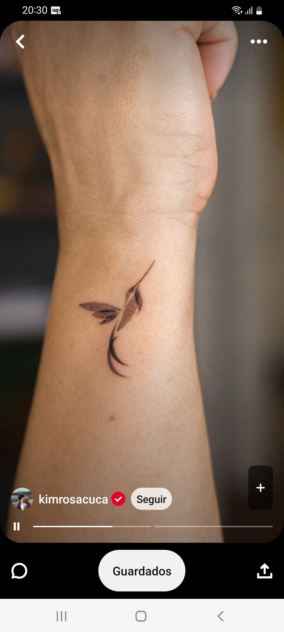 small hummingbird tattoo 0033