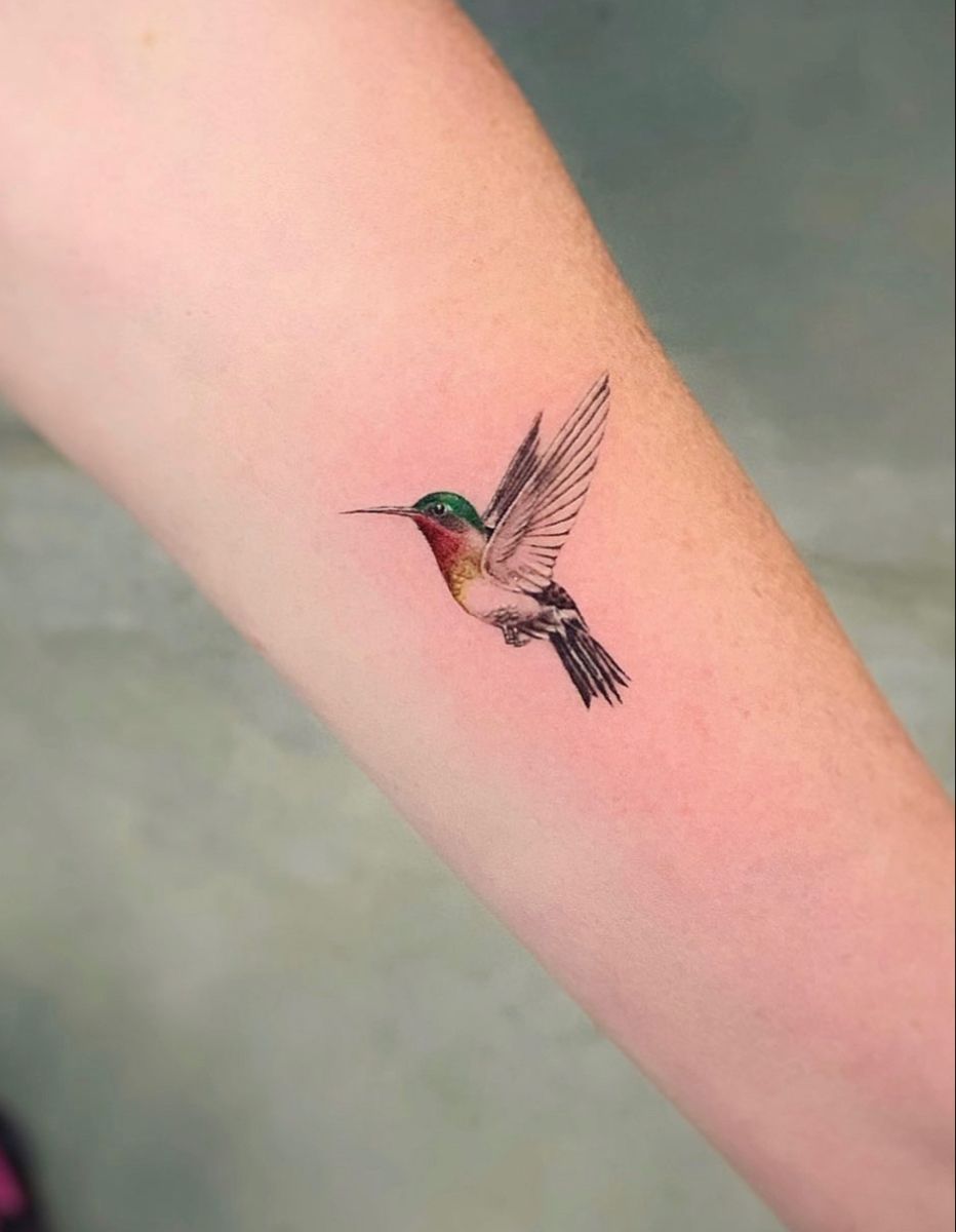 small hummingbird tattoo 0036