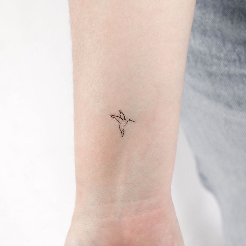 small hummingbird tattoo 0039