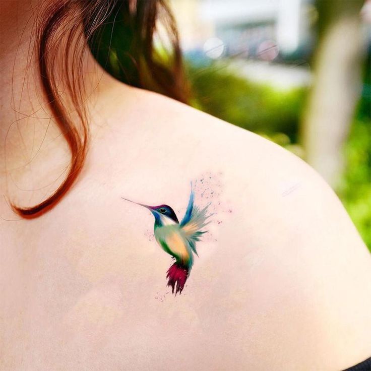 small hummingbird tattoo 0052