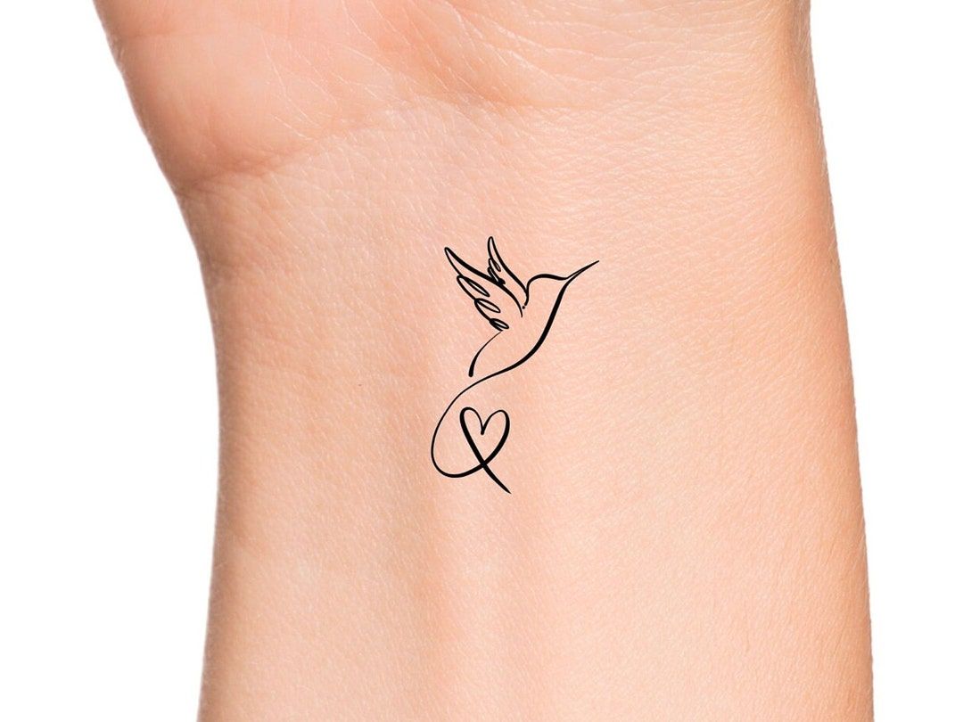 small hummingbird tattoo 0054