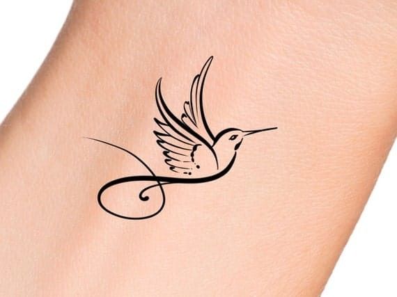 small hummingbird tattoo 0074