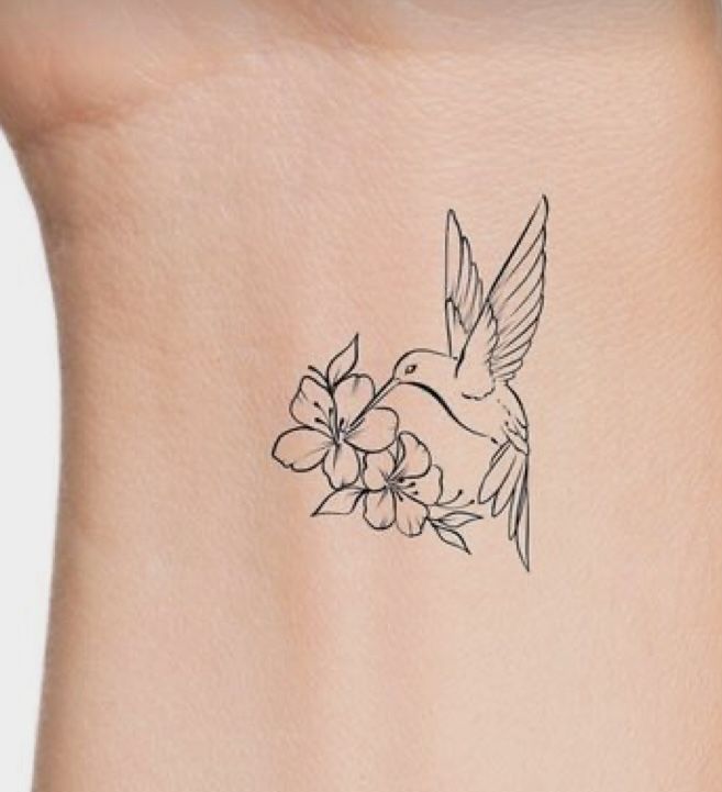 small hummingbird tattoo 0076