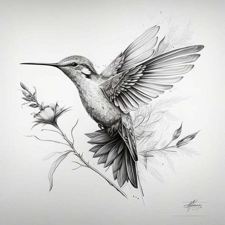 small hummingbird tattoo 0081