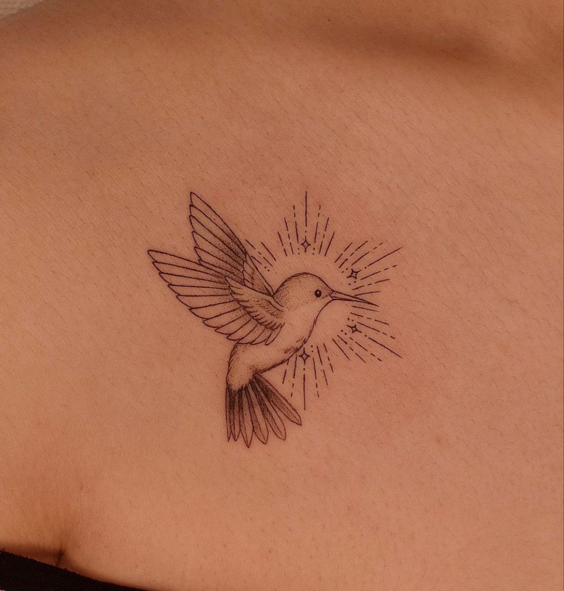 small hummingbird tattoo 0091