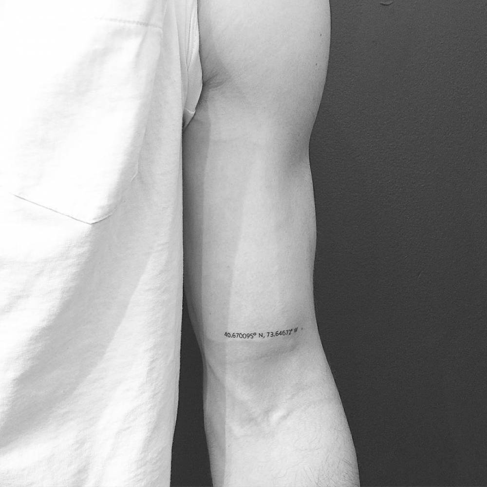 small inner bicep tattoo 0061