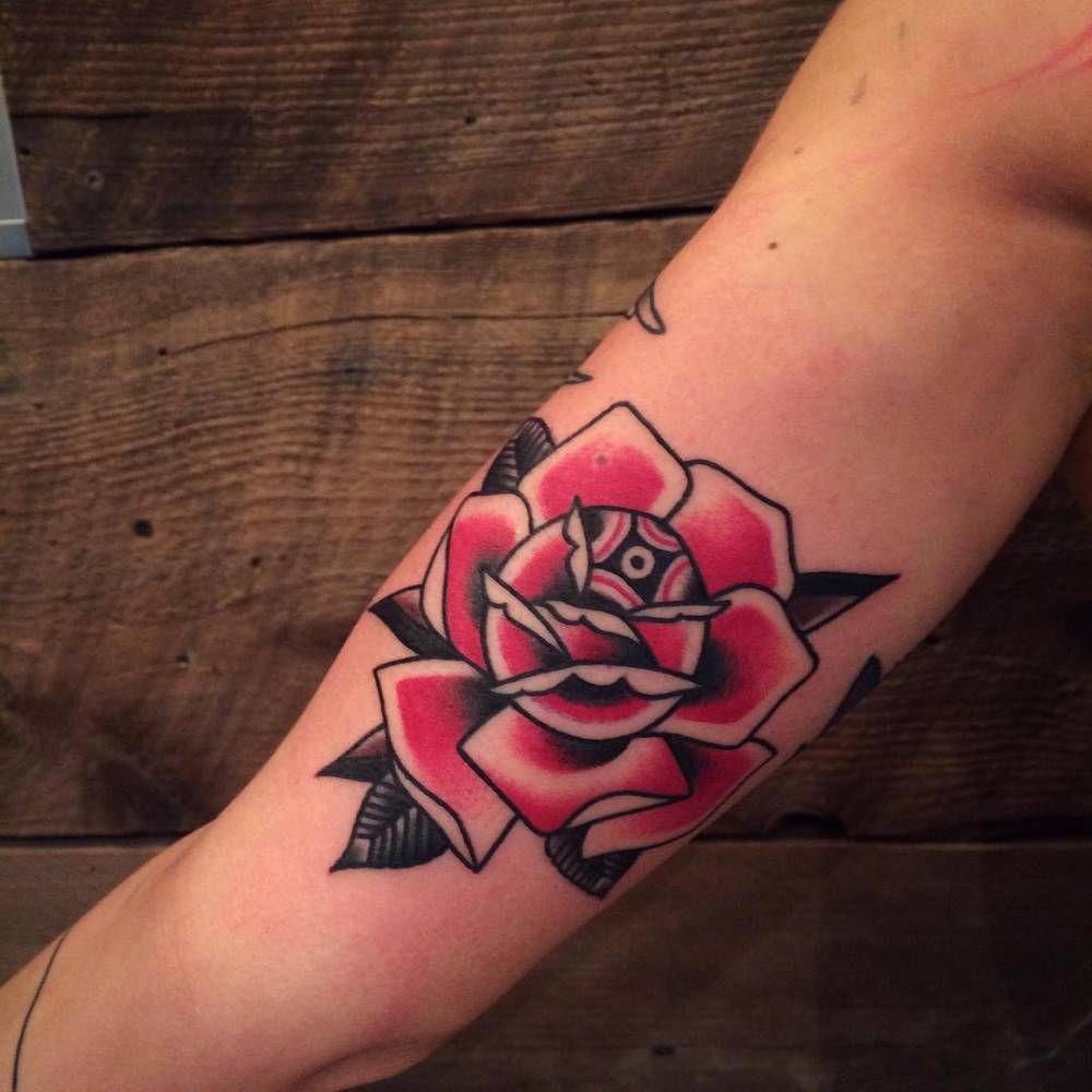 small inner bicep tattoo 0066