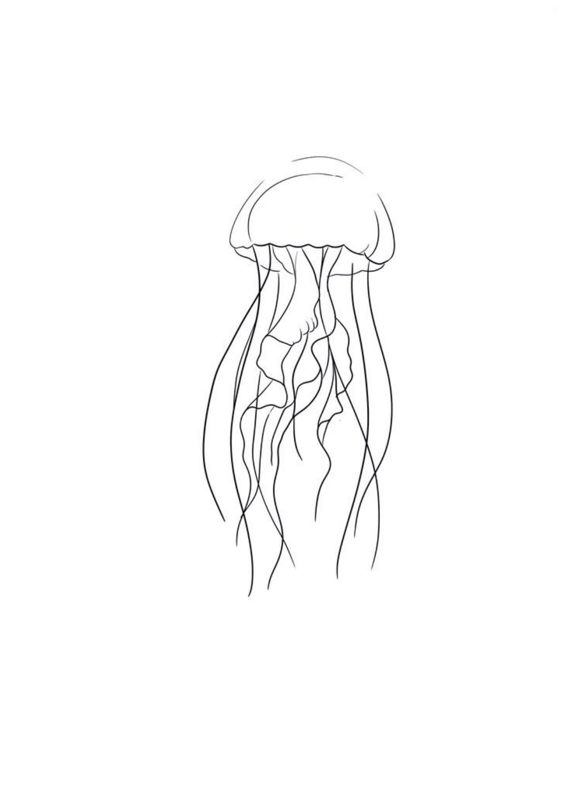 Small jellyfish tattoo 0011